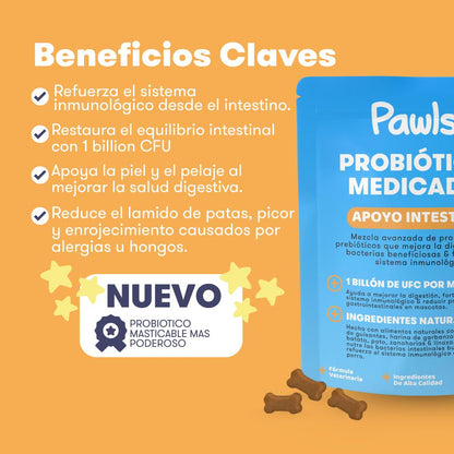 Probióticos + Salmon Chews