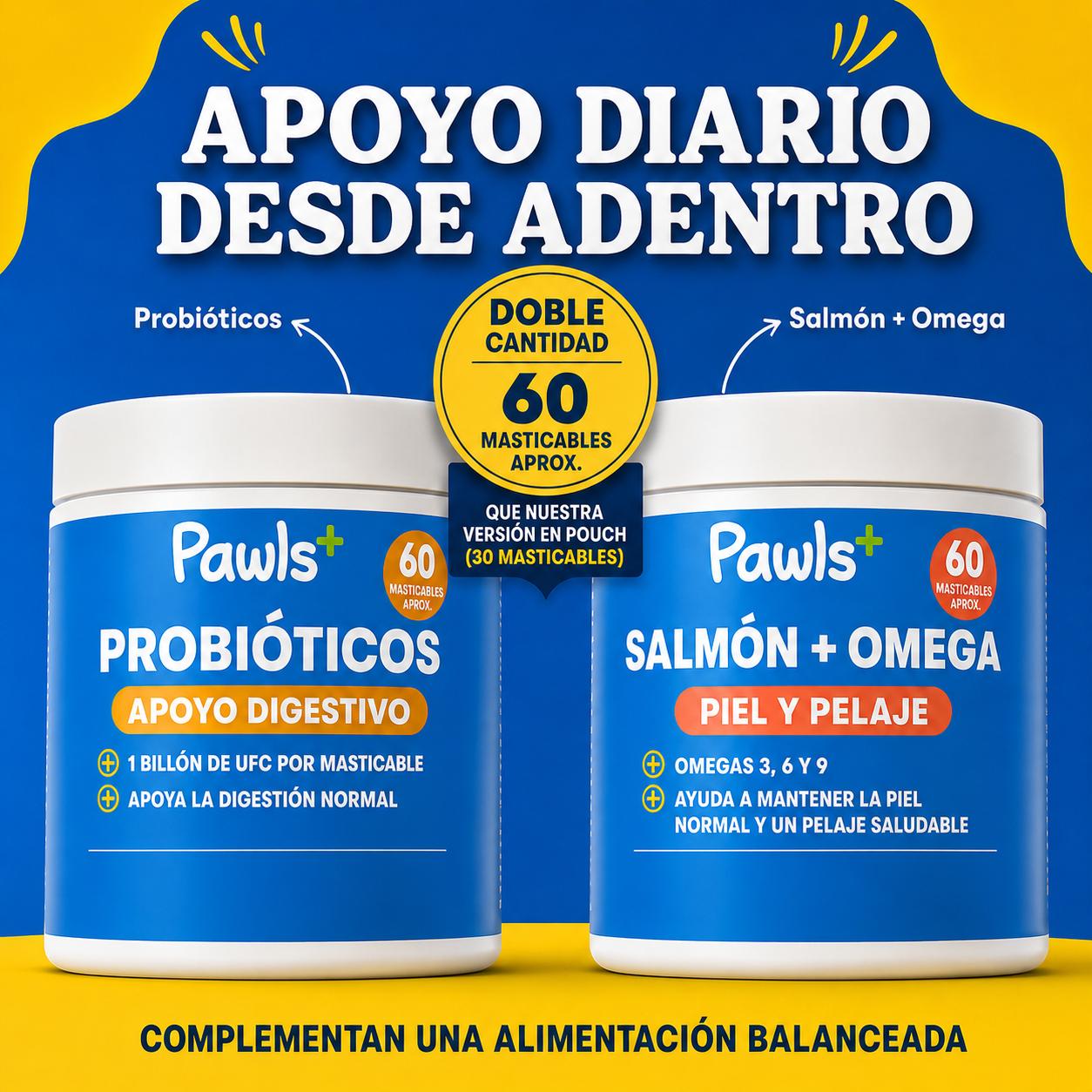Probióticos + Salmon Chews