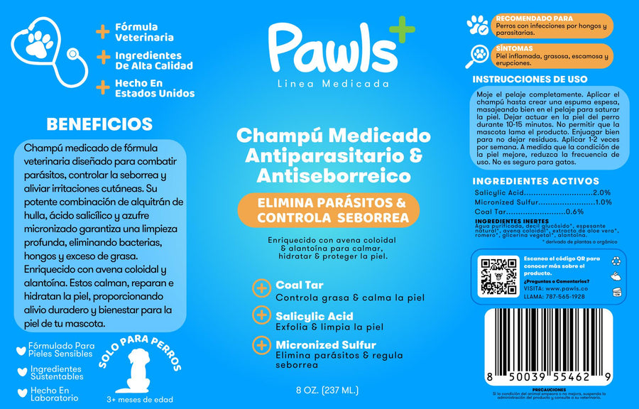 Champú Medicado Antiparasitario & Antiseborreico