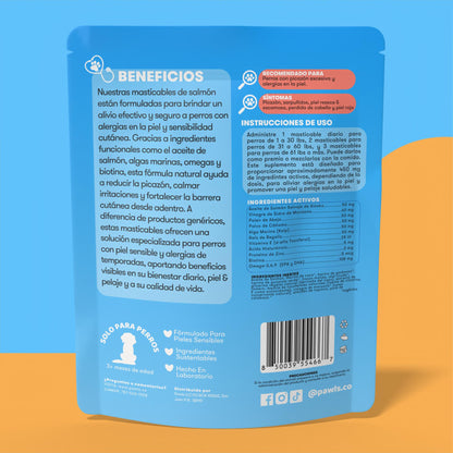 Probióticos + Salmon Chews