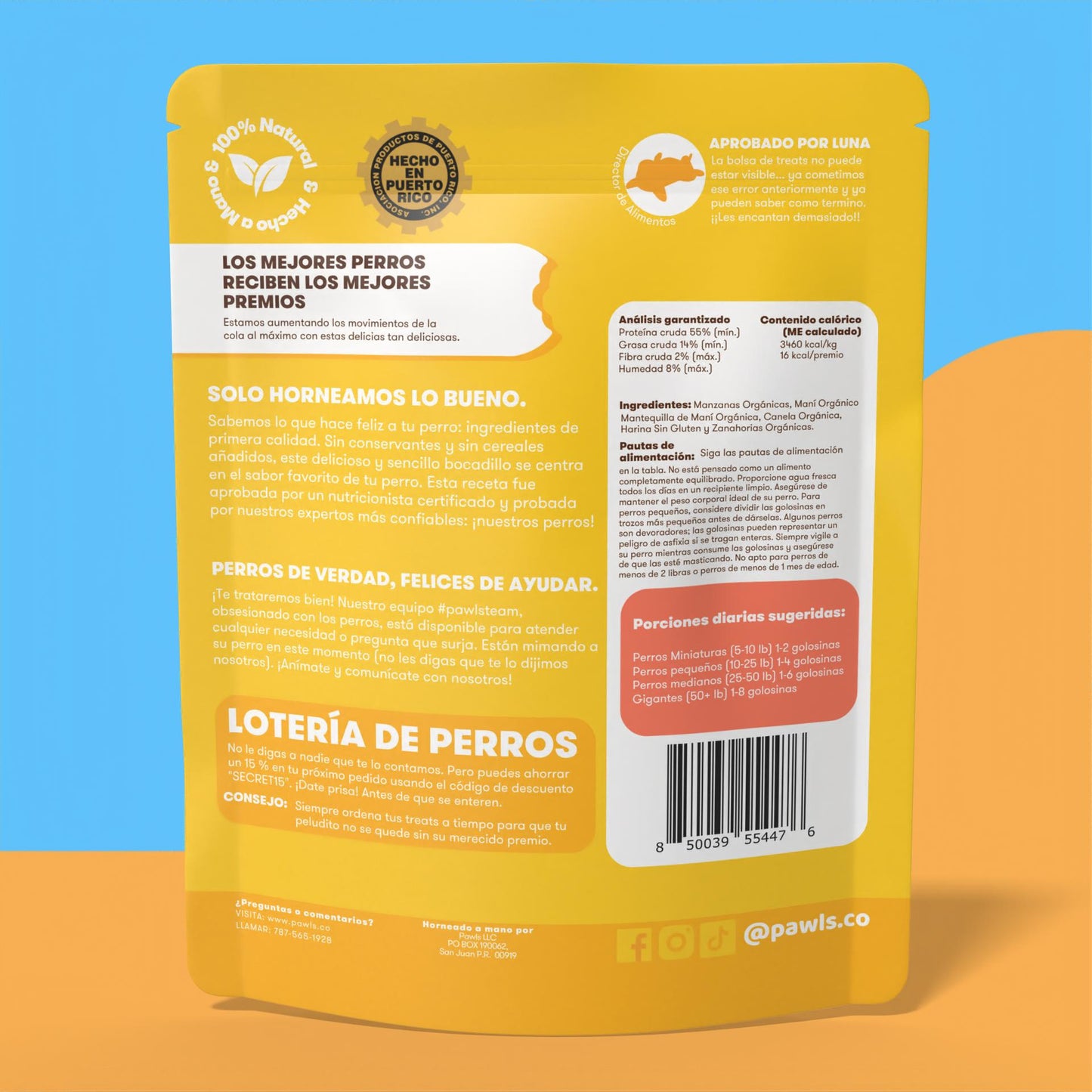 Treats Naturales (Manzana-Zanahoria)