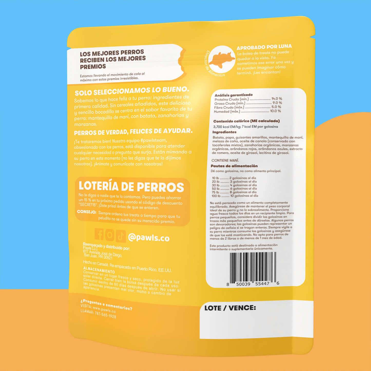 Treats — Mantequilla de Maní & Batata
