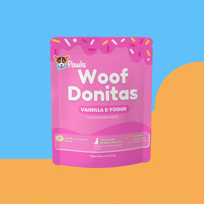 Woof Donitas — Vainilla & Yogur