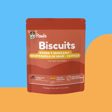 Biscuits —Avena y Manzana · Mantequilla de Maní · Vainilla