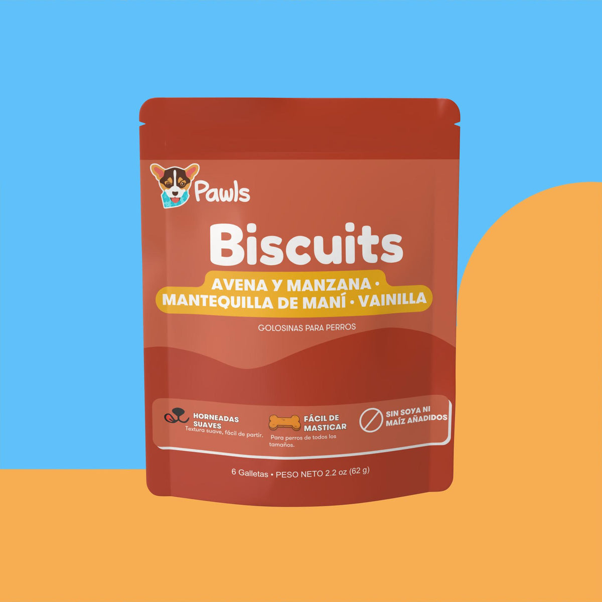Biscuits —Avena y Manzana · Mantequilla de Maní · Vainilla