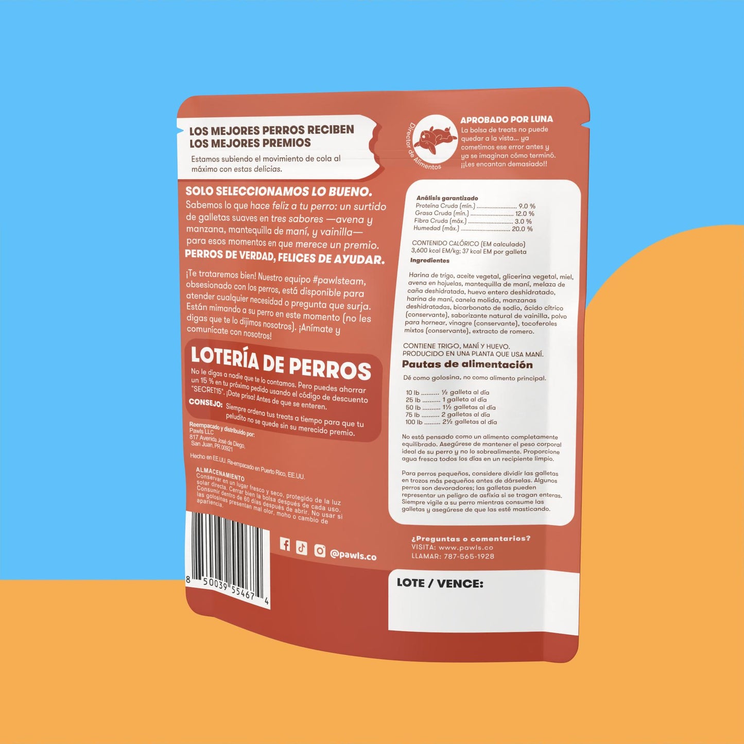 Biscuits —Avena y Manzana · Mantequilla de Maní · Vainilla